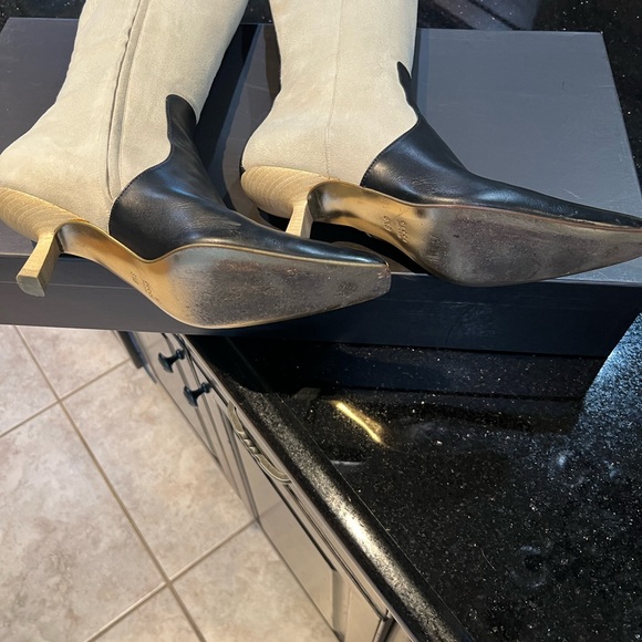 VINTAGE GUCCI BOOTS White/Black 38.5 (8.5 U-S) with 3’ Heel - Picture 13 of 13